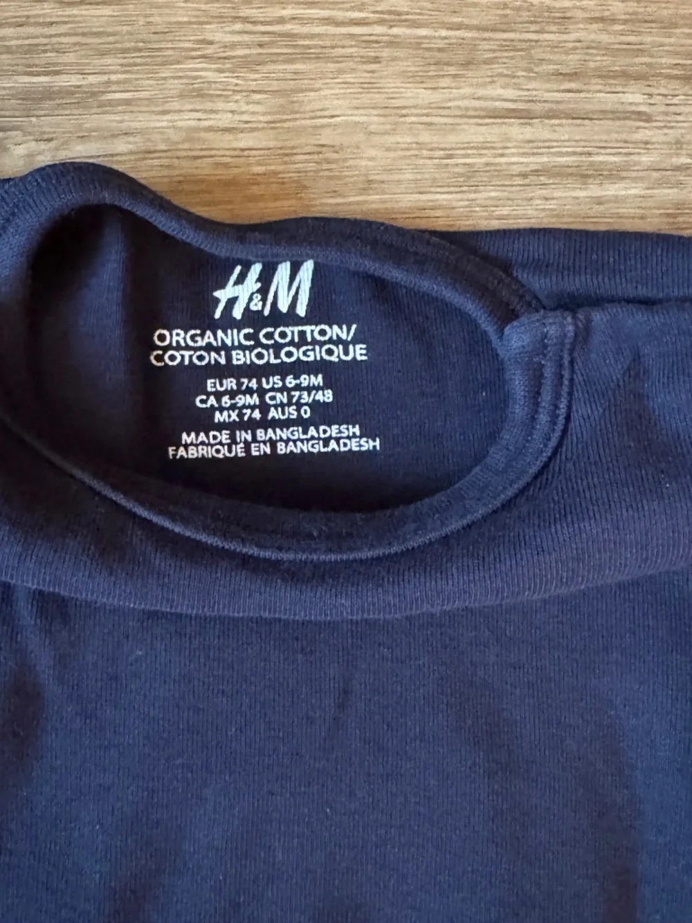3-Pack Baby Long Sleeve Bodysuits 6-9M H&M Cloud Island Organic Cotton Bundle